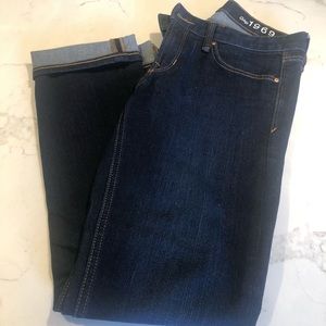Gap Real Straight dark wash size 28r